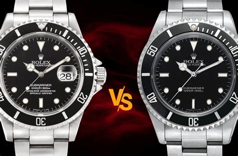 rolex sub no date vs date|More.